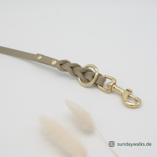 BioThane® 9mm Leine (Sandbeige, Länge 2,5m)